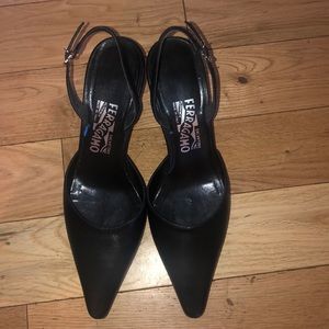 Salvatore Ferragamo slingback heels. Size 8.